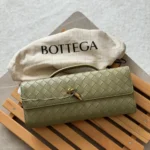 Bottega-Andiamo-Clutch-Olive-Green