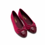 CHANEL Cap-Toe CC Ballet Flats in Suede & Patent Calfskin