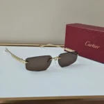 Cartier CT0544S Sunglasses Gold Brown