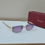 Cartier CT0544S Sunglasses Gold Lavender