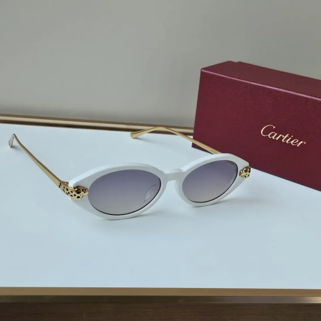 Cartier CT0634S 001 Luxury sunglasses Gold White
