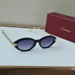 Cartier Luxury sunglasses Gold Black