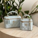 Chanel-Makeup-Bag-with-handle-celadon