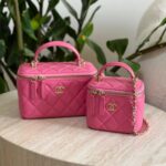 Chanel-Makeup-Bag-with-handle-pink