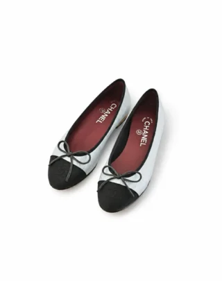 Chanel Ribbed Ballerina Flats