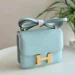 Hermès Constance bag collection Gold Light Blue