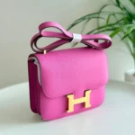Hermès Constance bag collection Gold Pink