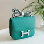 Hermès Constance bag collection Silver Malachite Green