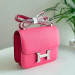 Hermès Constance bag collection Silver Pink