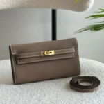 Hermes-Kelly-To-Go-Wallet-Light-Grey(gold)