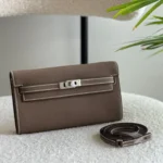 Hermes-Kelly-To-Go-Wallet-Light-Grey(silver)