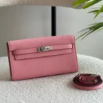 Hermes-Kelly-To-Go-Wallet-Coral