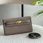 Hermes-Kelly-To-Go-Wallet-Etoupe(gold)