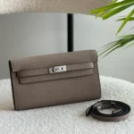 Hermes-Kelly-To-Go-Wallet-Etoupe(silver)