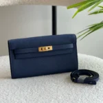 Hermes-Kelly-To-Go-Wallet-Navy-Blue(gold)