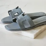 Hermes-Oran-Sandal-Hard-Leather-Dark-Grey