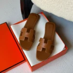 Hermes-Oran-Sandal-Soft-Leather-Brown