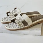 Hermes-Oran-Sandal-Soft-Leather-Brown-White