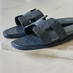 Hermes-Oran-Sandal-Soft-Leather-Dark-Blue