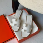 Hermes-Oran-Sandal-Soft-Leather-White