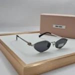 Miu Miu MU 56ZS sunglasses Silver Black