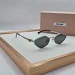 Miu Miu MU 56ZS sunglasses Silver Grey
