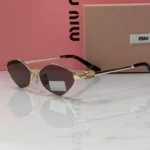 Miu Miu MU56ZS Sunglasses Gold Pink