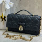 My Dior Mini Bag Cannage Lambskin Gold Navy Blue