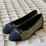 Tweed ballet flats Chanel Black 2