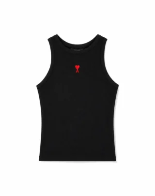 Ami Paris Ami de Coeur Ribbed Tank Top