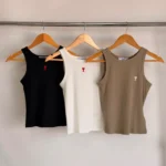 Ami Paris Ami de Coeur Ribbed Tank Top MC