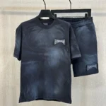 Balenciaga Metal Logo Co-ord Set (Super Master Quality) Black