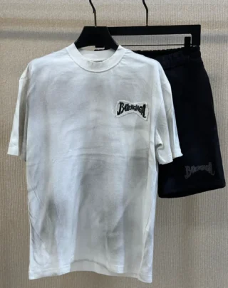 Balenciaga Metal Logo Co-ord Set (Super Master Quality) White