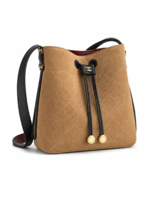Chanel 31 Rue Cambon Suede Small Bucket Bag