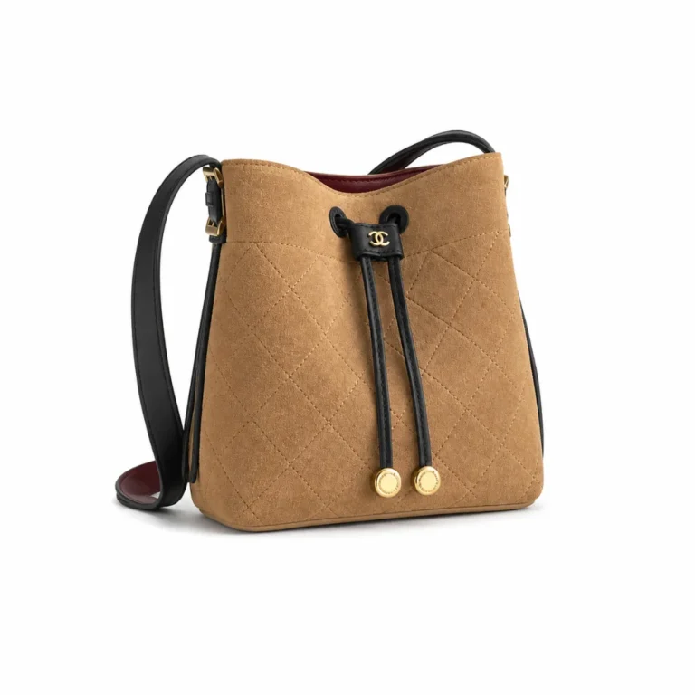 Chanel 31 Rue Cambon Suede Small Bucket Bag