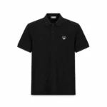 DIOR CD Bee Embroidered Cotton Piqué Polo Shirt