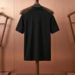 DIOR CD Bee Embroidered Cotton Piqué Polo Shirt Black