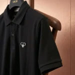 DIOR CD Bee Embroidered Cotton Piqué Polo Shirt Black 3