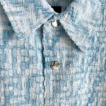 FENDI FF Jacquard Shirt & Shorts Set Light Blue 5