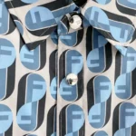 FENDI FF Logo Print Short-Sleeve Shirt & Drawstring Shorts Set 2