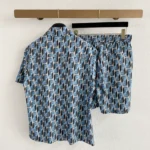 FENDI FF Logo Print Short-Sleeve Shirt & Drawstring Shorts Set 5