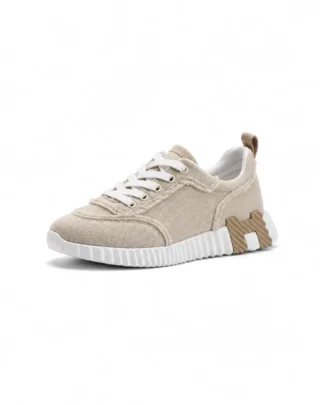 Hermès Bouncing Sneaker in Fringed Canvas