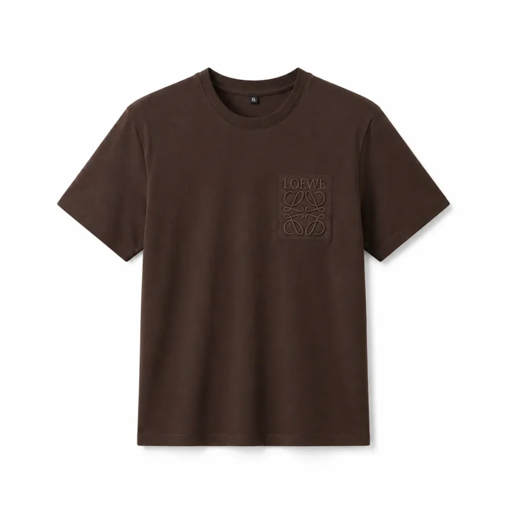 LOEWE Embroidered Anagram Pocket T-Shirt