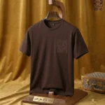 LOEWE Embroidered Anagram Pocket T-Shirt Brown