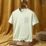 LOEWE Embroidered Anagram Pocket T-Shirt Pastel Green