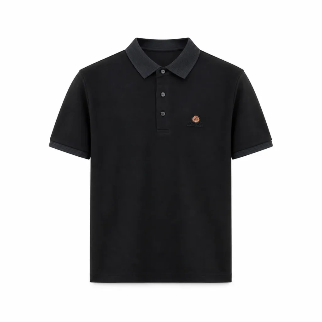 Loro Piana Embroidered Crest Piqué Polo Shirt 2026