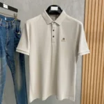 Loro Piana Embroidered Crest Piqué Polo Shirt Beige