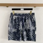 Louis Vuitton Monogram Toile de Jouy Shirt & Shorts Set Navy Blue