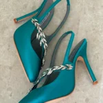 Manolo Blahnik Balenciaga Slingback Pumps Blue