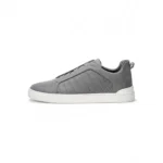ZEGNA Triple Stitch Alligator & Nubuck Leather Sneakers